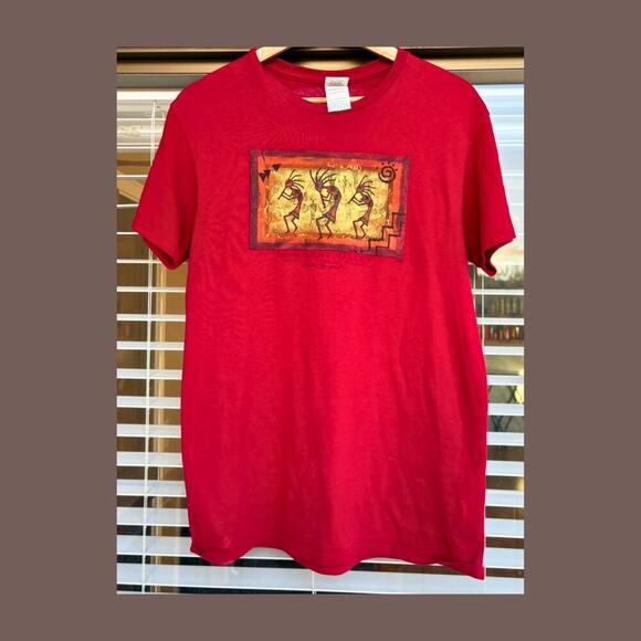 Delta Pro Weight T‑Shirt | Red Cotton | Size S | Vintage - Picture 1 of 5